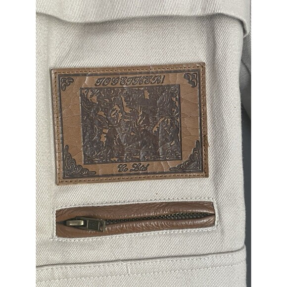 Vtg Belted Trench Coat Duster Women's Size 10 Beige Together Vented Lined - Picture 16 of 16